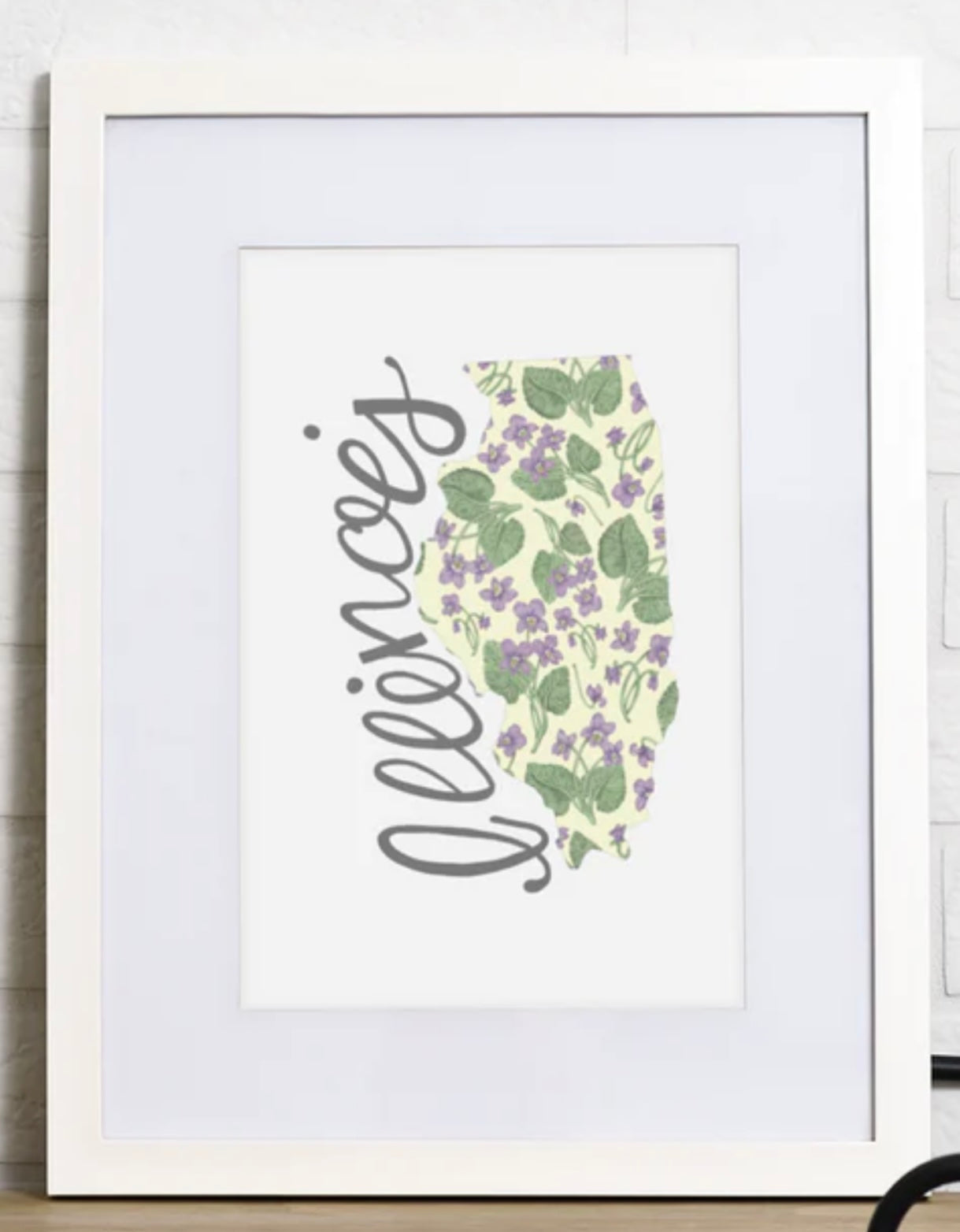 Erica Catherine Illustrations: State Flower Prints, 8x10