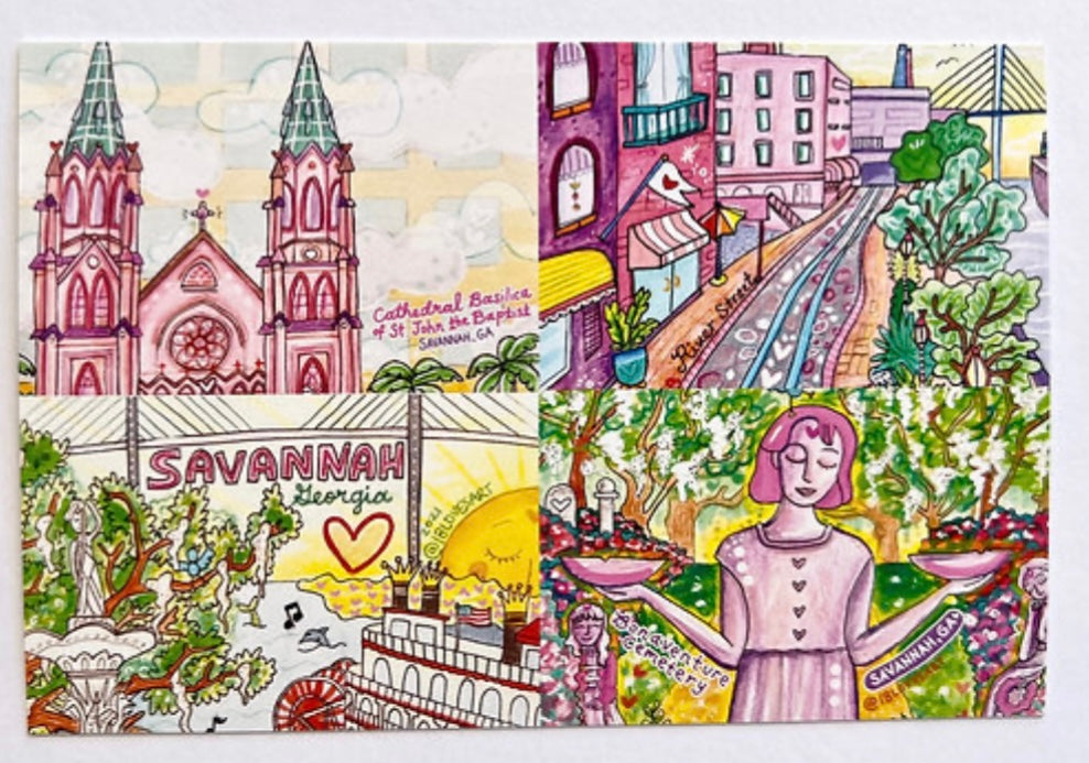 18 Loves Art: Prints, Cards & Postcards (Savannah Scenes)