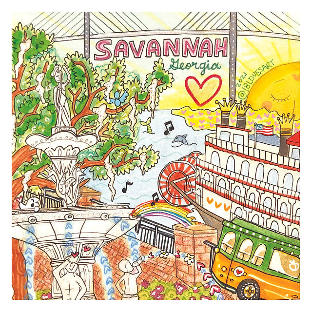 18 Loves Art: Savannah Scenes Magnets