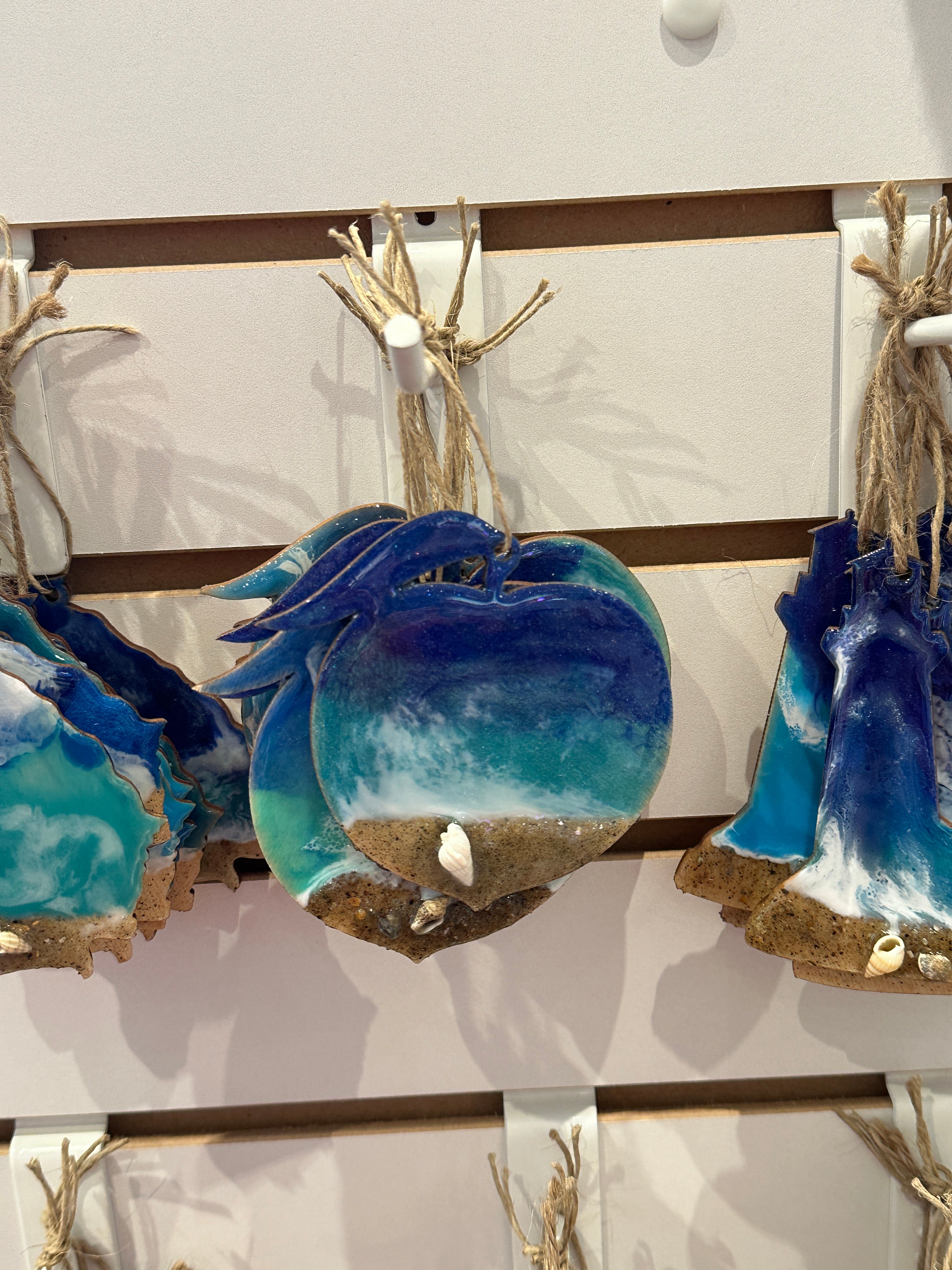 Resin8: Blue Wave Ornaments