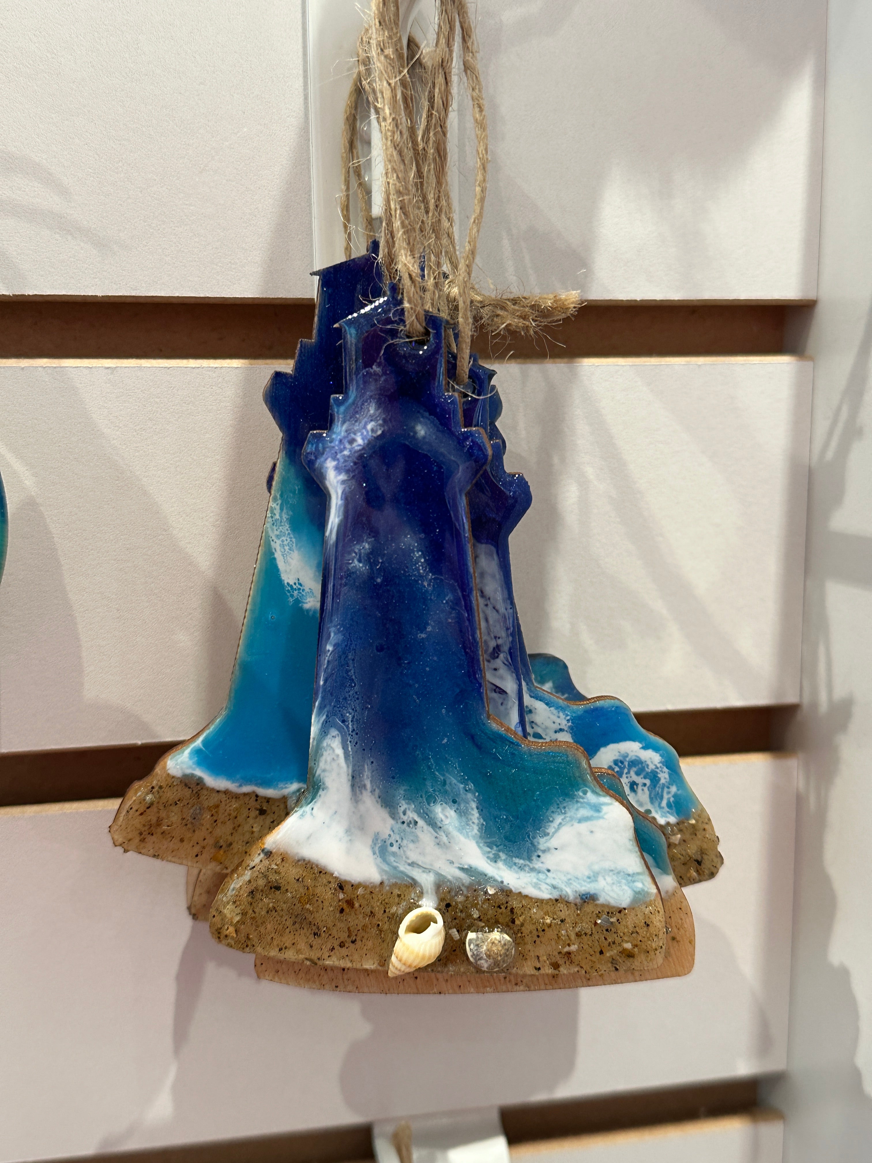 Resin8: Blue Wave Ornaments