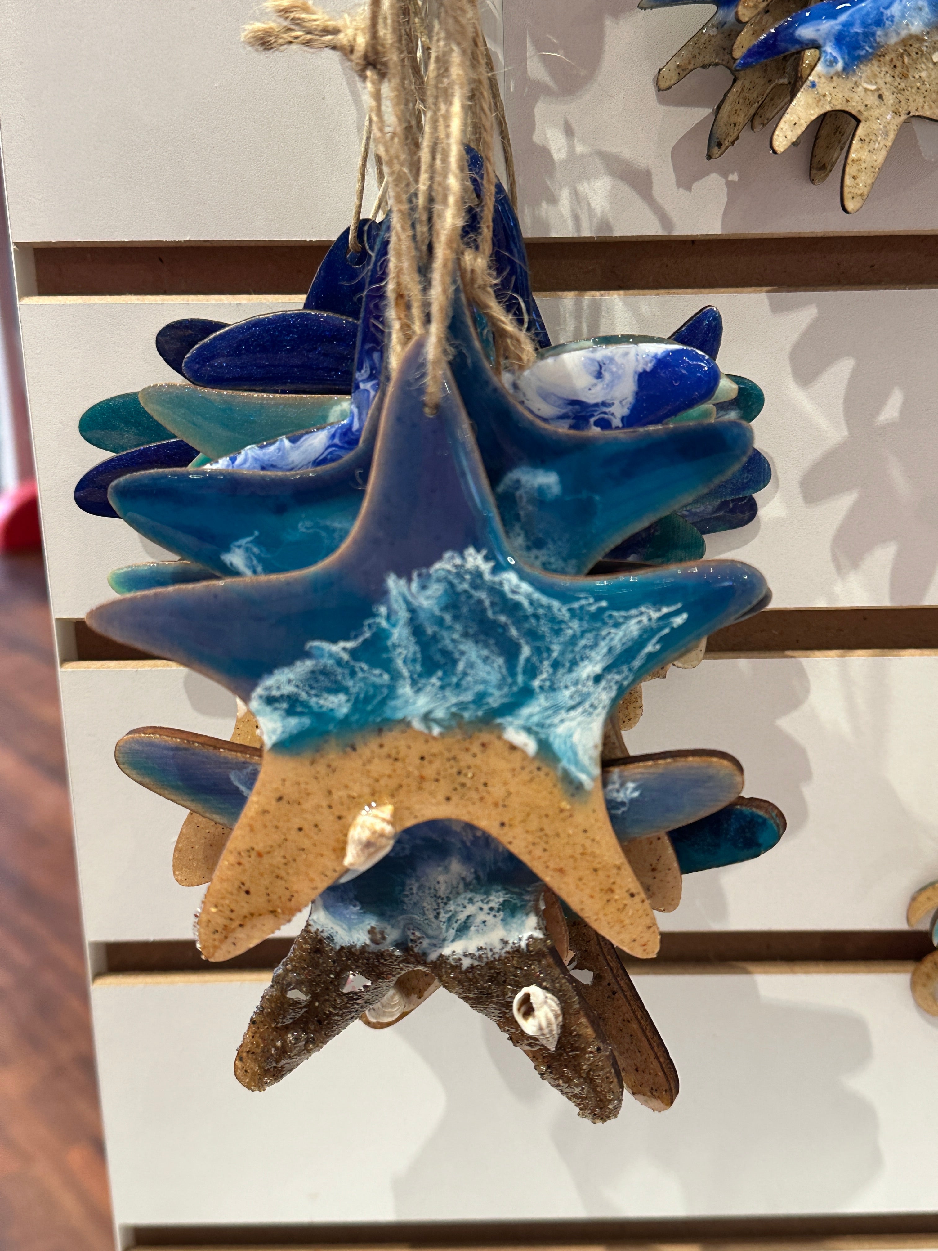 Resin8: Blue Wave Ornaments