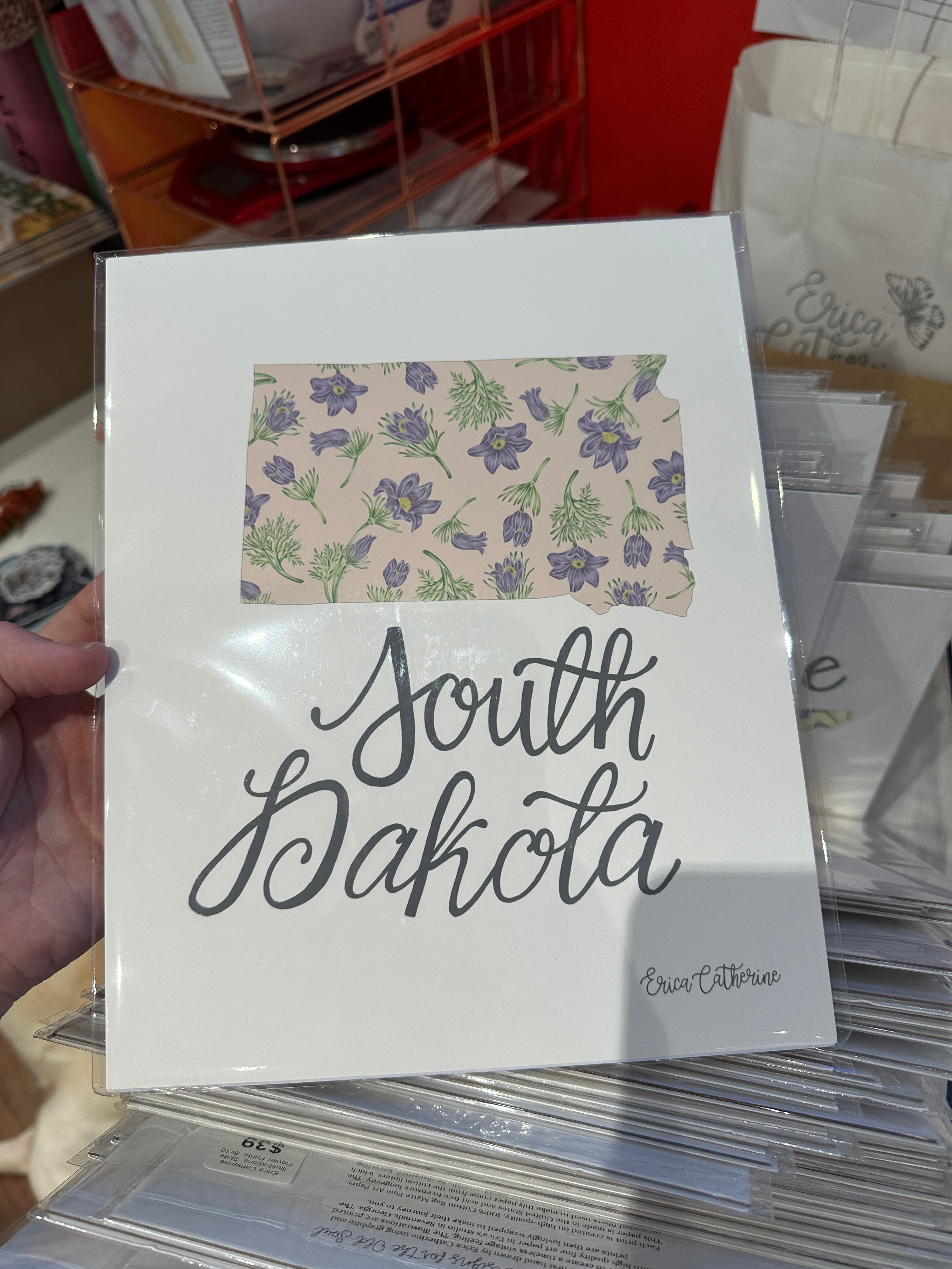 Erica Catherine Illustrations: State Flower Prints, 8x10